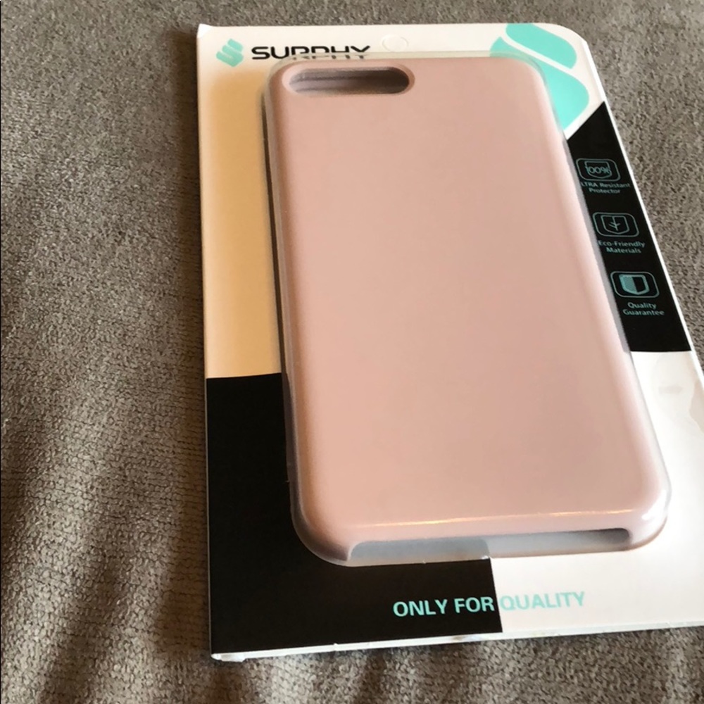 iPhone 6/6s plus/7 plus/8 plus silicone pink case